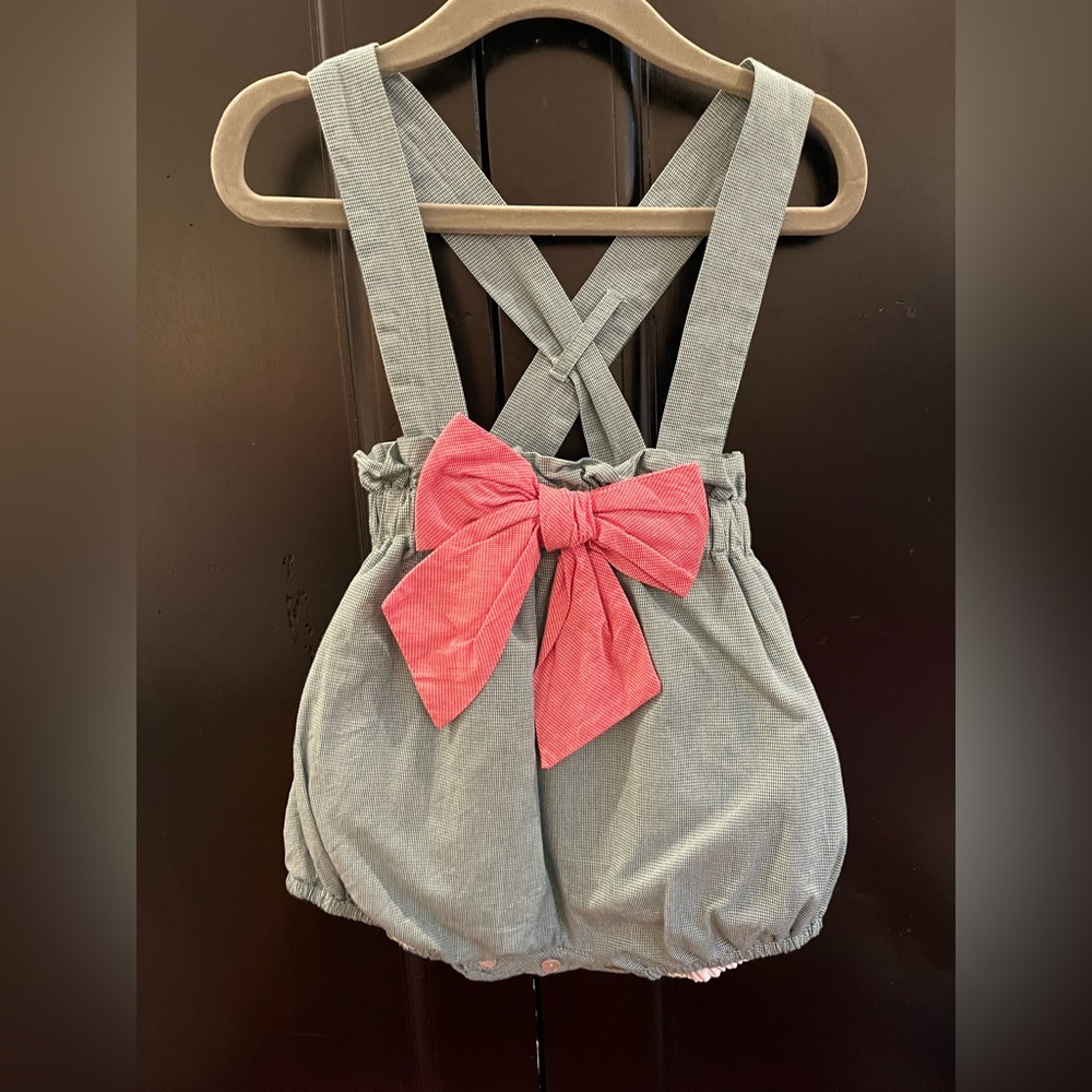 Sophie & Lucas Holiday Bow Bubble Boutique Christmas Outfit Size 12-18 months